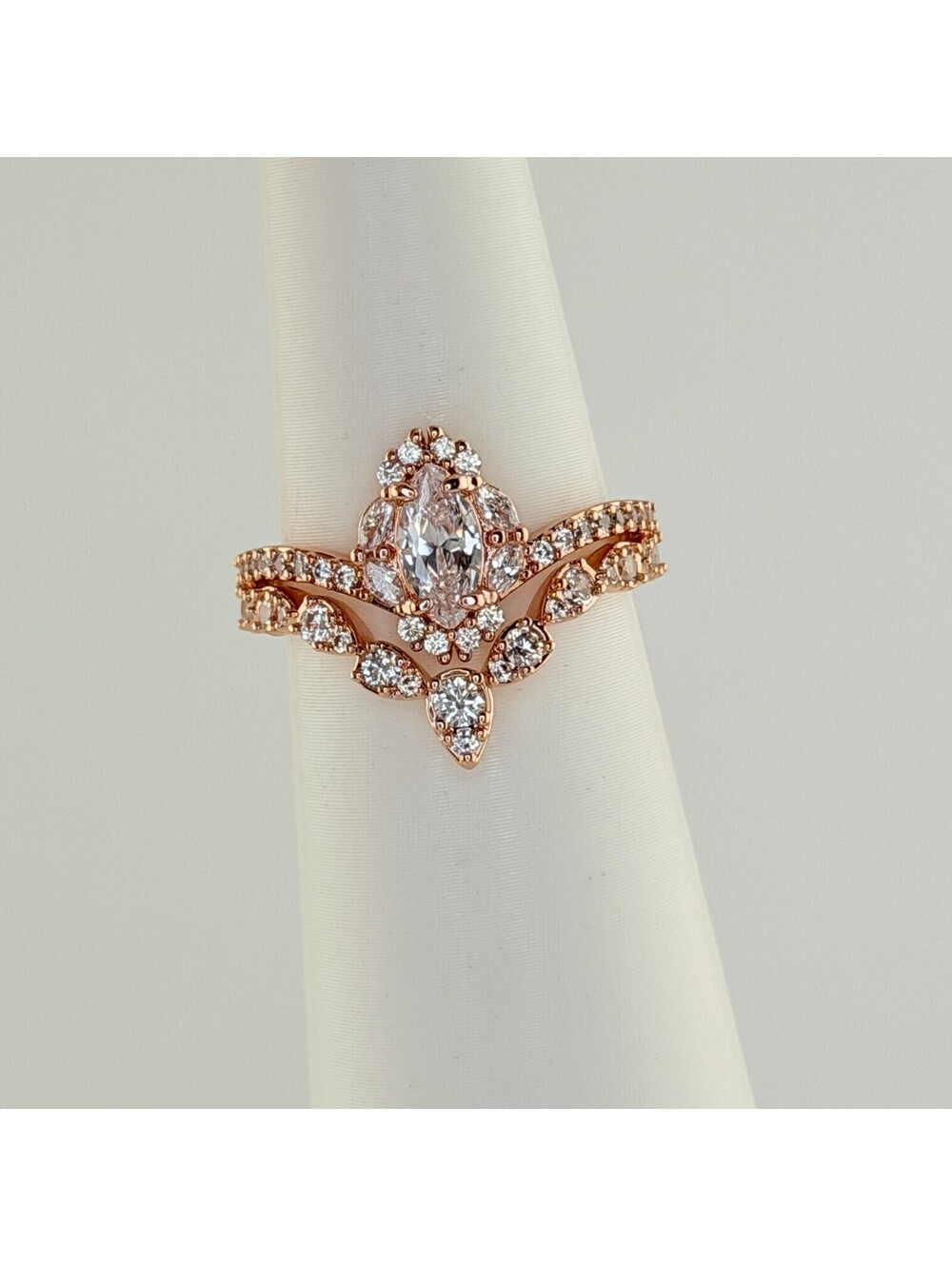 Bomb Party Ring Sz 7 "A Princess Moment" RG44584 Clear Cz on Rose Gold